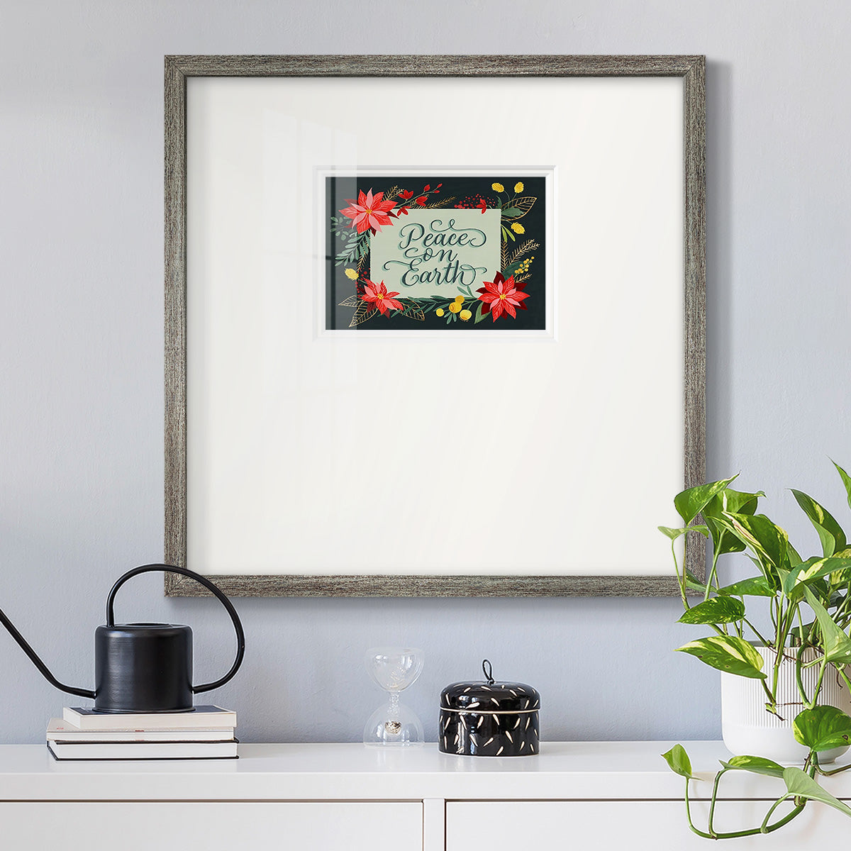 Bright Christmas Night  II Premium Framed Print Double Matboard