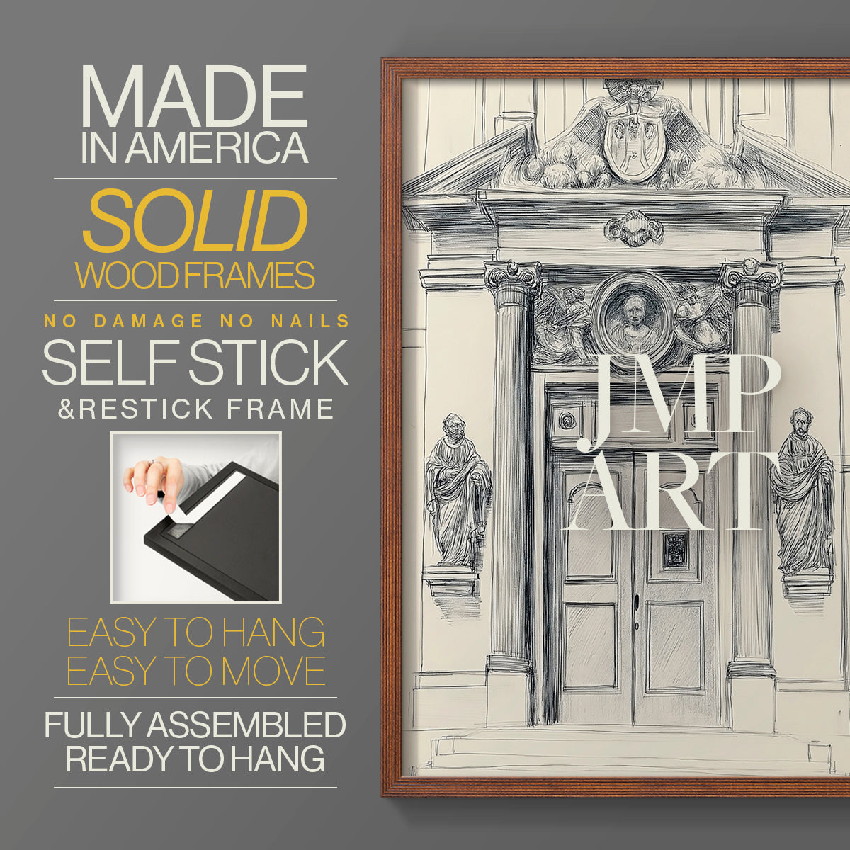 Landscape Study Series V - Restickable Framed Art Set