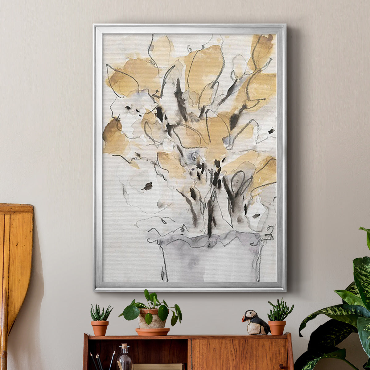 Seasonal Gatherings I - Modern Framed Canvas Print