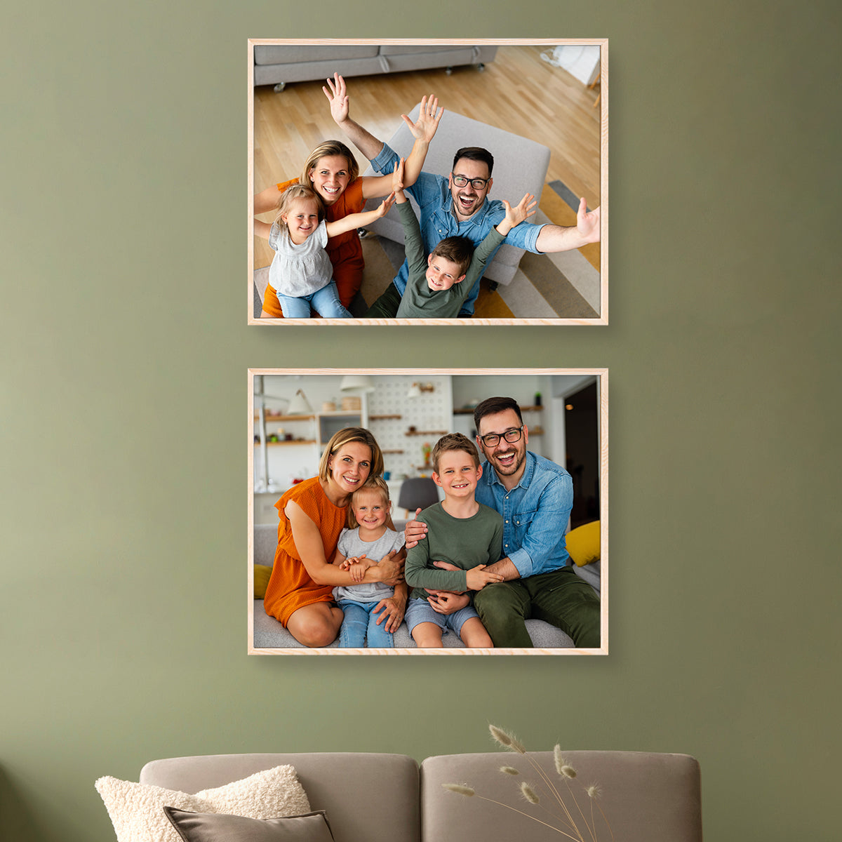 Set of 2 Restickable Custom Framed Photos - 28" x 22"