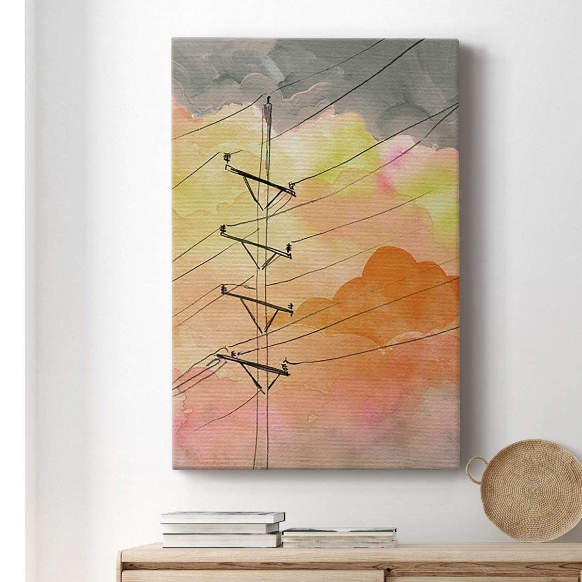 Cloudy Communication I Premium Gallery Wrapped Canvas - Ready to Hang