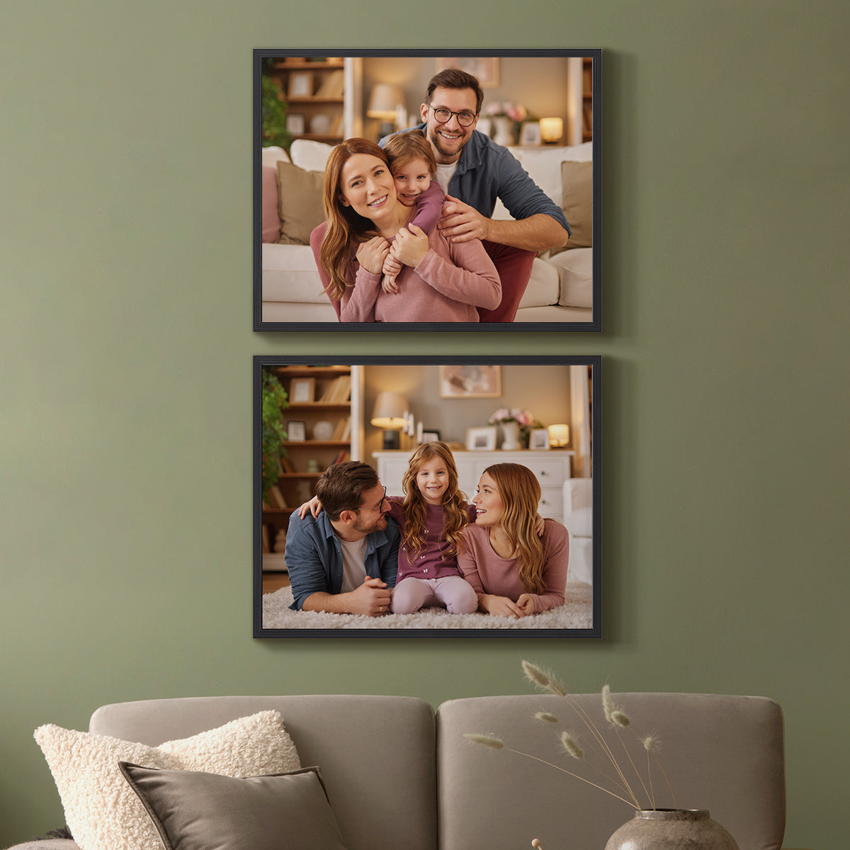 Set of 2 Restickable Custom Framed Photos - 20" x 16"