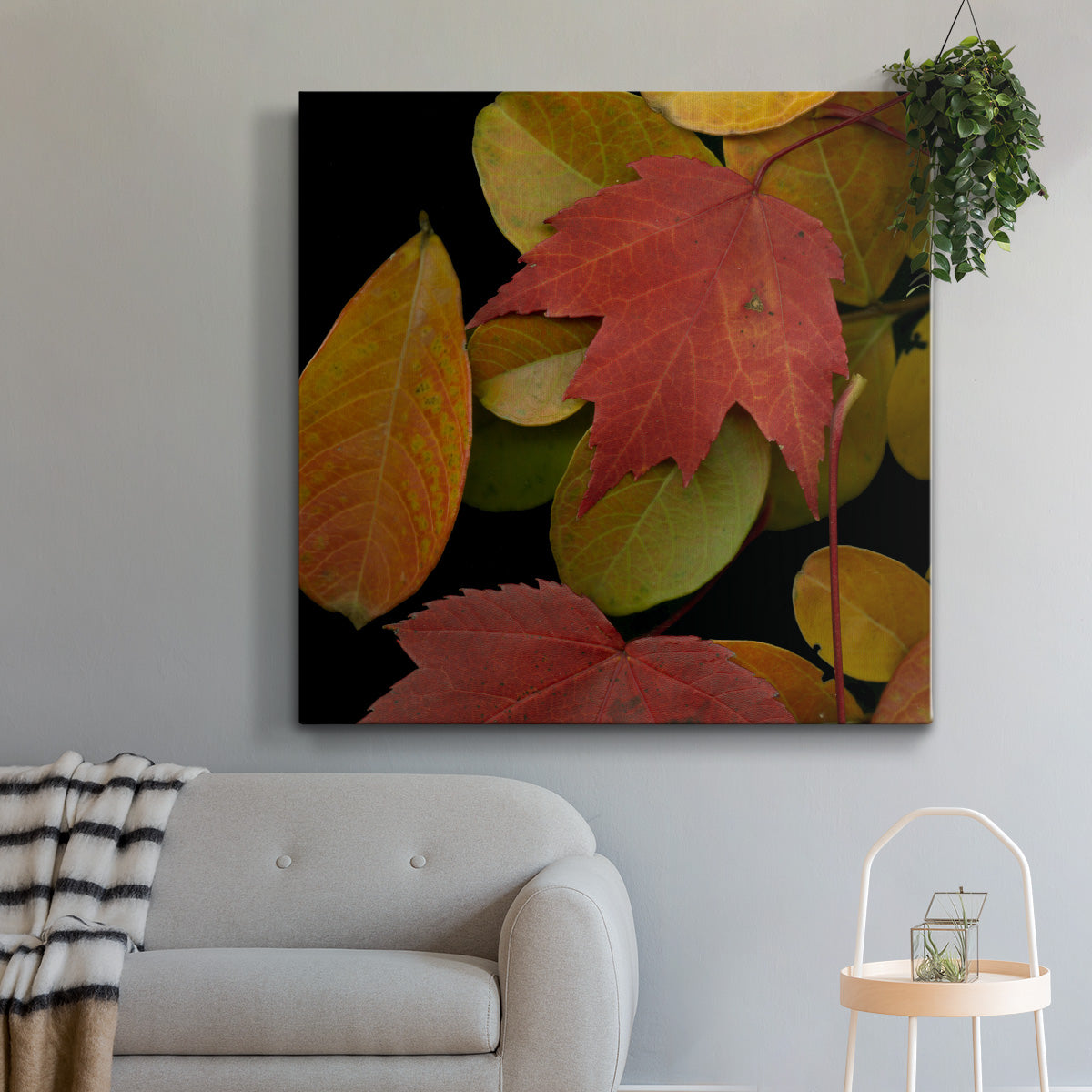 Small Vivid Leaves III (ST) - Canvas Art Print