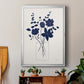 Indigo Sketch Bouquet I - Modern Framed Canvas Print