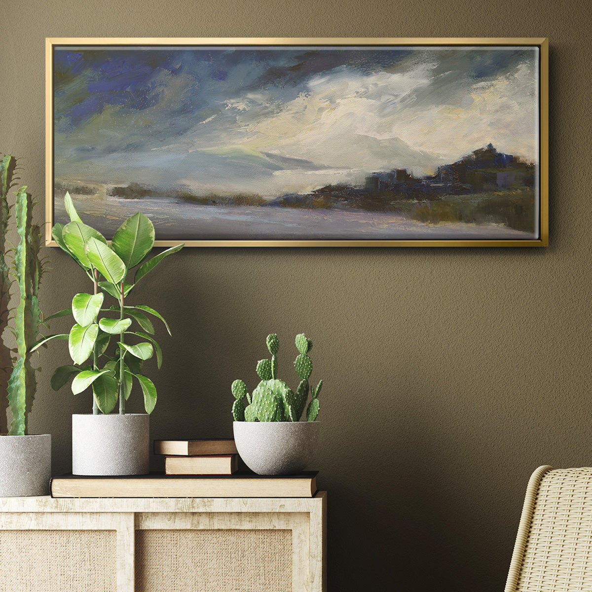 Seaside Sanctuary - Floater Framed Canvas Print