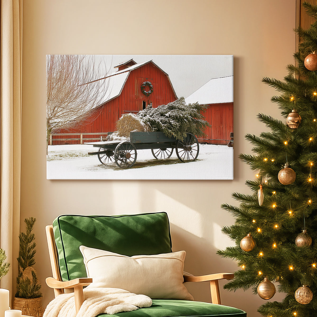 Golden Whisper of Midwinter - Canvas Art Print