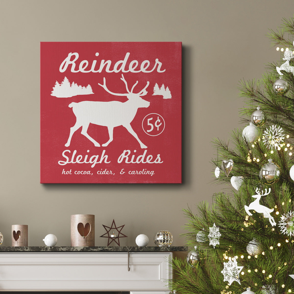 Reindeer Rides I-Premium Gallery Wrapped Canvas - Ready to Hang