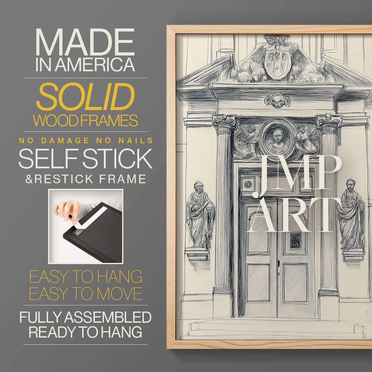 Landscape Study Series V - Restickable Framed Art Set