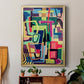 Connected Colors I - Modern Framed Canvas Print