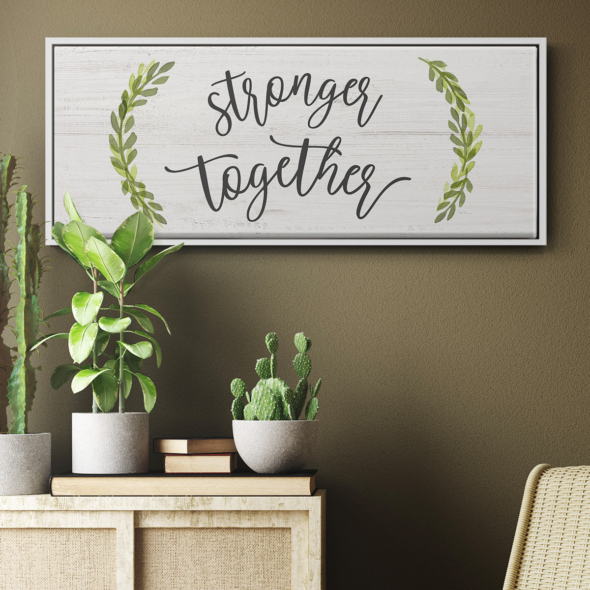 Stronger Together - Floater Framed Canvas Print