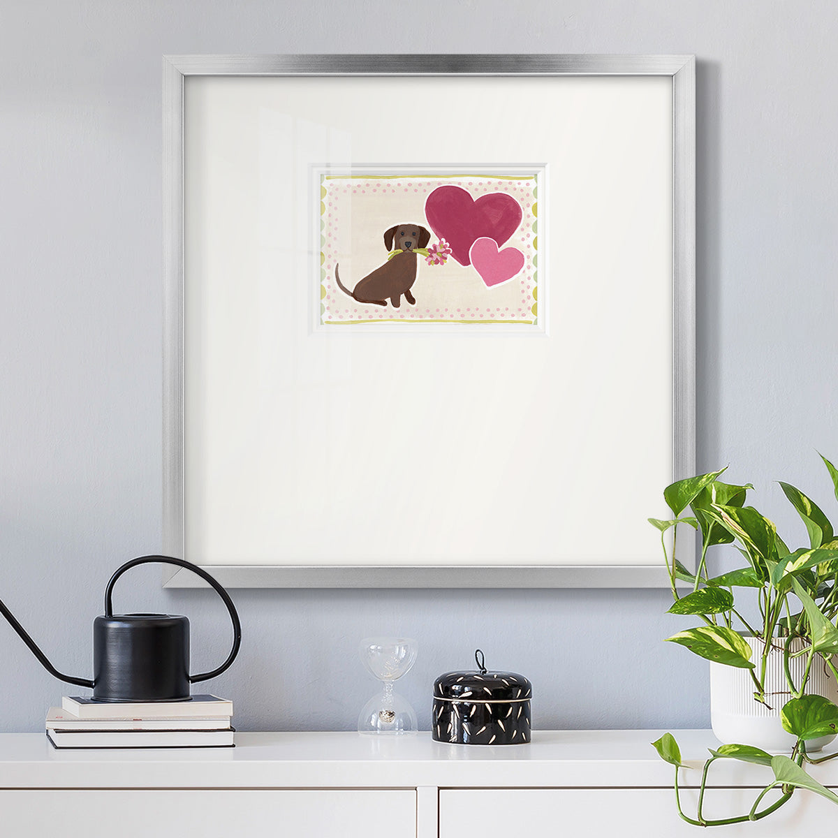 Dachshund Delight Collection A Premium Framed Print Double Matboard