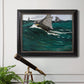 The Green Wave - Ornate Framed Canvas Print