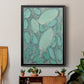 Blue Orbs II - Modern Framed Canvas Print