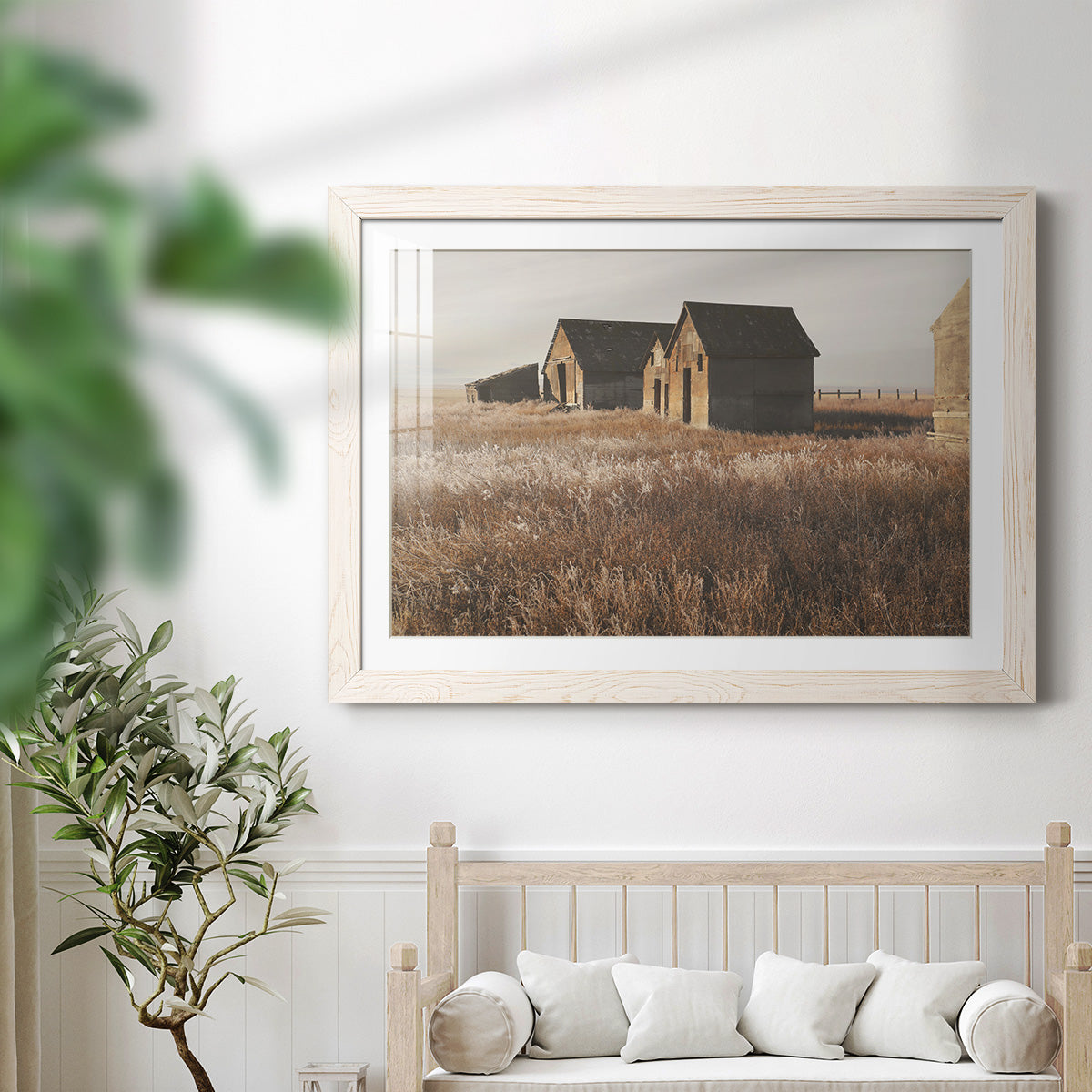 The Old Farm - Barnwood Framed Art Print