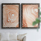 Wood Grain Suminagashi I - Premium Framed Canvas 2 Piece Set - Ready to Hang