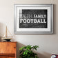 Faith Family Football - Modern Framed Art Print