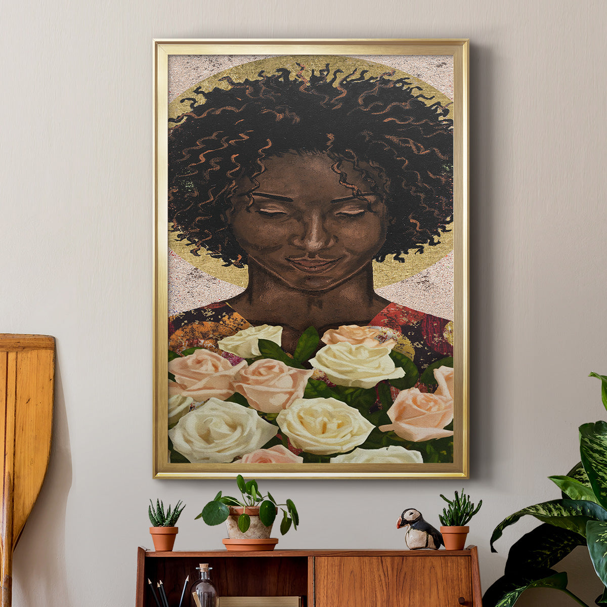 Meditation I - Modern Framed Canvas Print