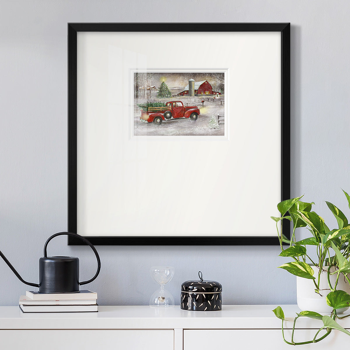 Making Christmas Memories Premium Framed Print Double Matboard