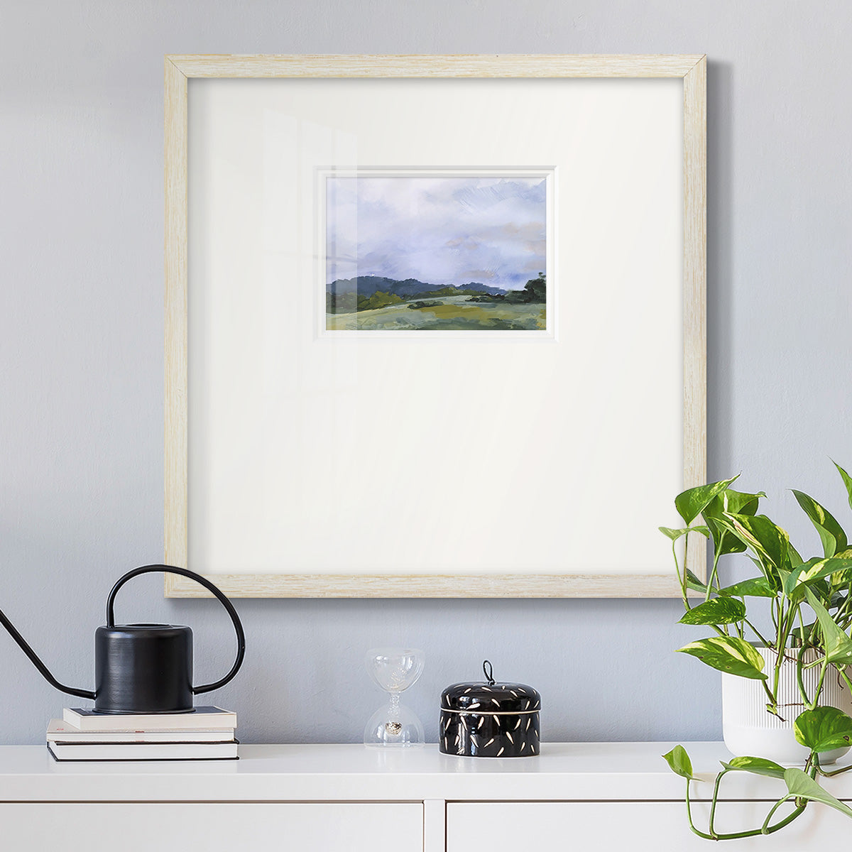 Pastoral Horizons II Premium Framed Print Double Matboard