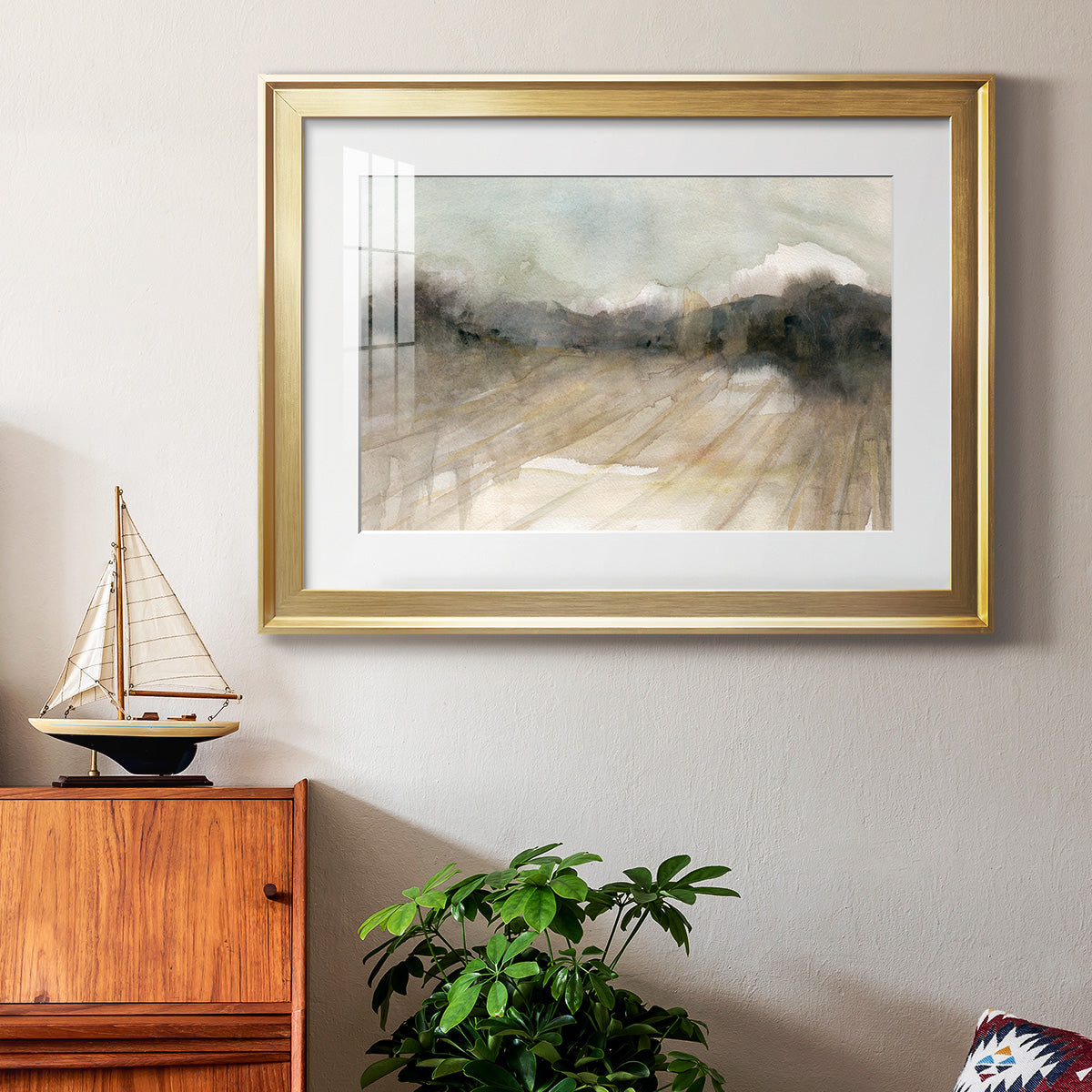 Abstract Field - Modern Framed Art Print
