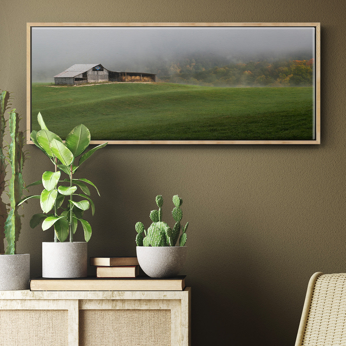 Mountain Air - Floater Framed Canvas Print