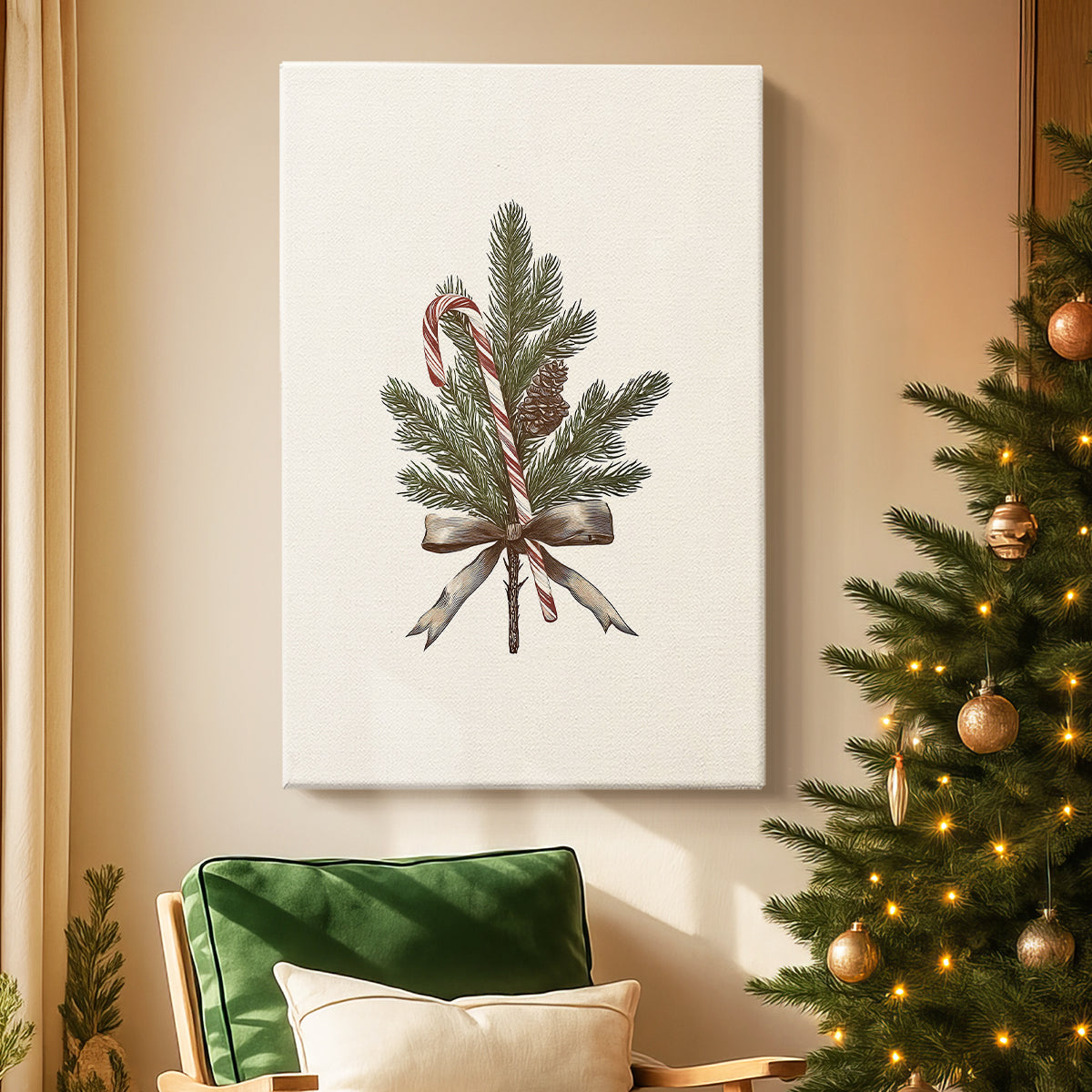 Snowwhite Skies at Eve - Canvas Art Print