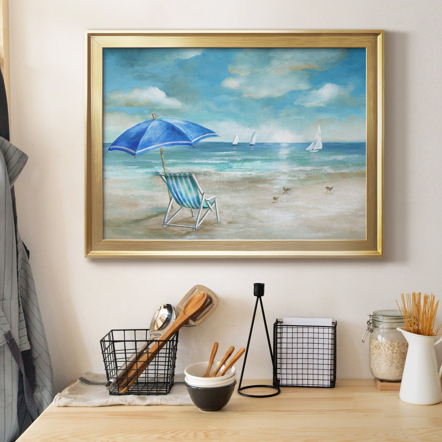 Serene Morning - Modern Framed Canvas Print