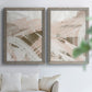 Earthtone Swipe I - Premium Framed Canvas 2 Piece Set - Ready to Hang