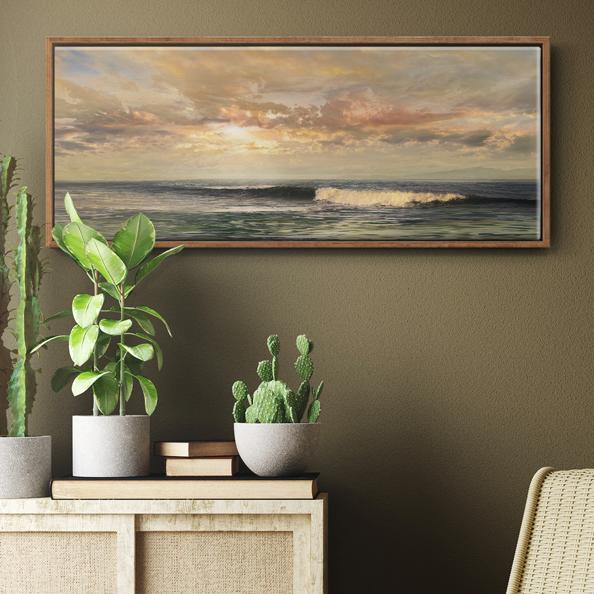 Serenity - Floater Framed Canvas Print