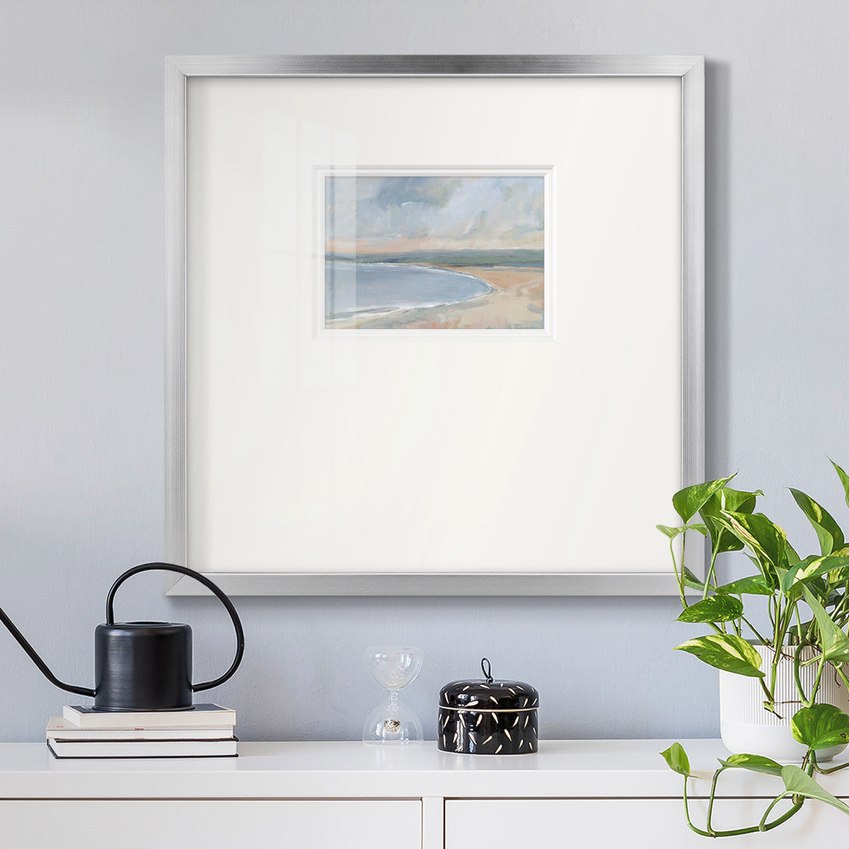 Coastal Study II Premium Framed Print Double Matboard