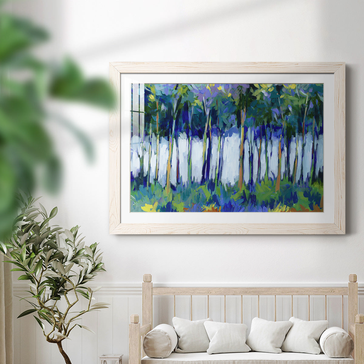 Light Through the Trees - Barnwood Framed Art Print