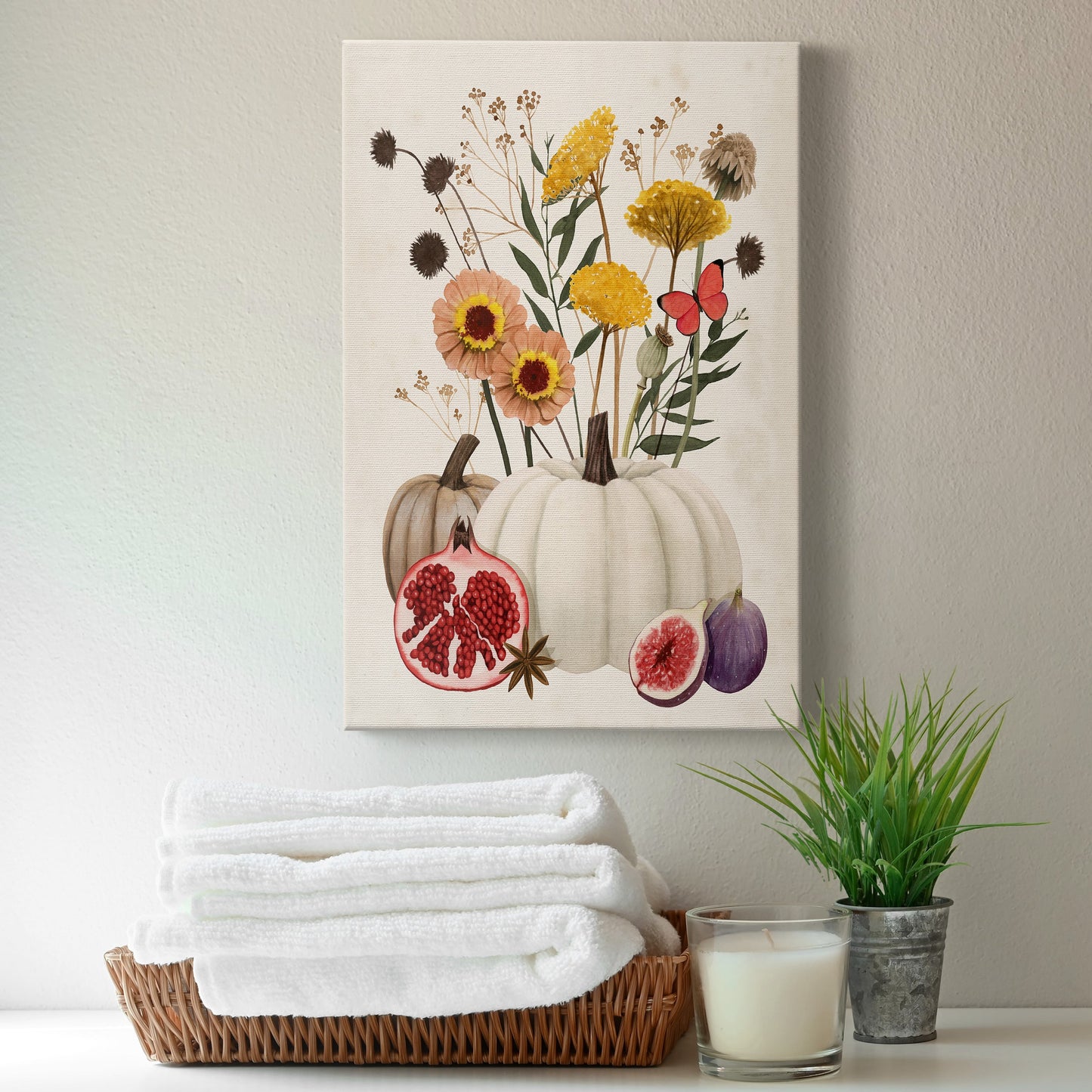 Fall Botanicals I Premium Gallery Wrapped Canvas - Ready to Hang