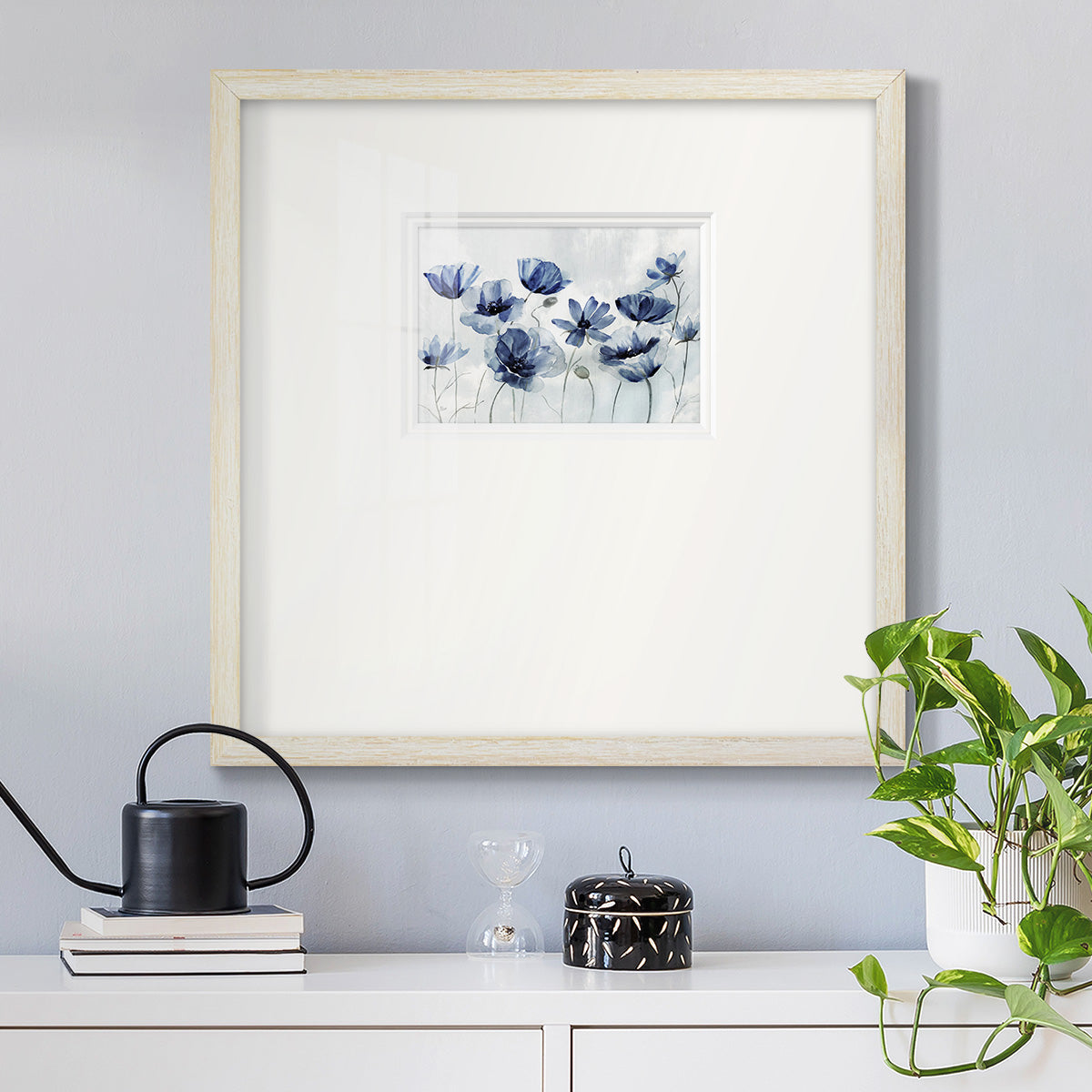 Indigo Spring Awakening Premium Framed Print Double Matboard