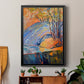 Cadmium Winter Solstice III - Modern Framed Canvas Print