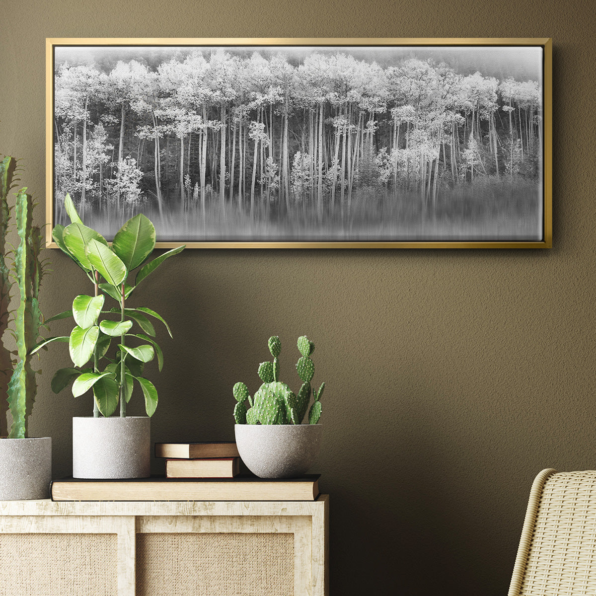 Dreamy Aspen - Floater Framed Canvas Print