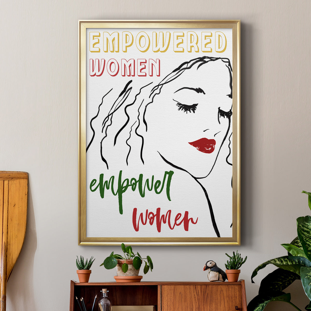 Empowered Women - Modern Framed Canvas Print