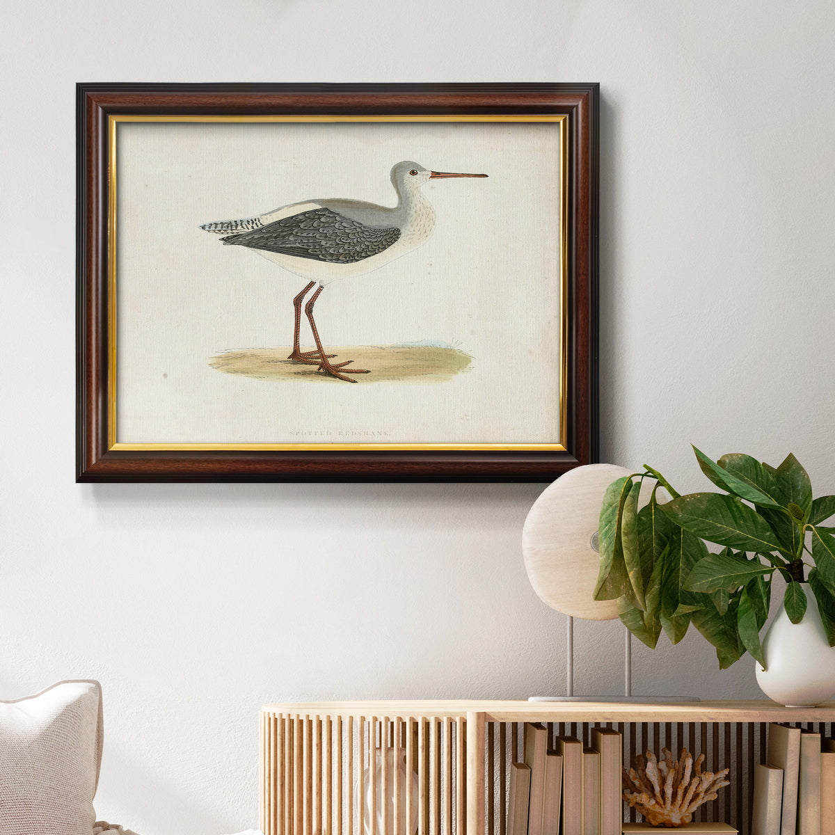 Morris Sandpipers I Premium Framed Canvas- Ready to Hang