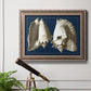 Conch Shells on Navy I Premium Framed Canvas- Ready to Hang