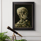 Head of a Skeleton with a Burning Cigarette - Ornate Framed Canvas Print