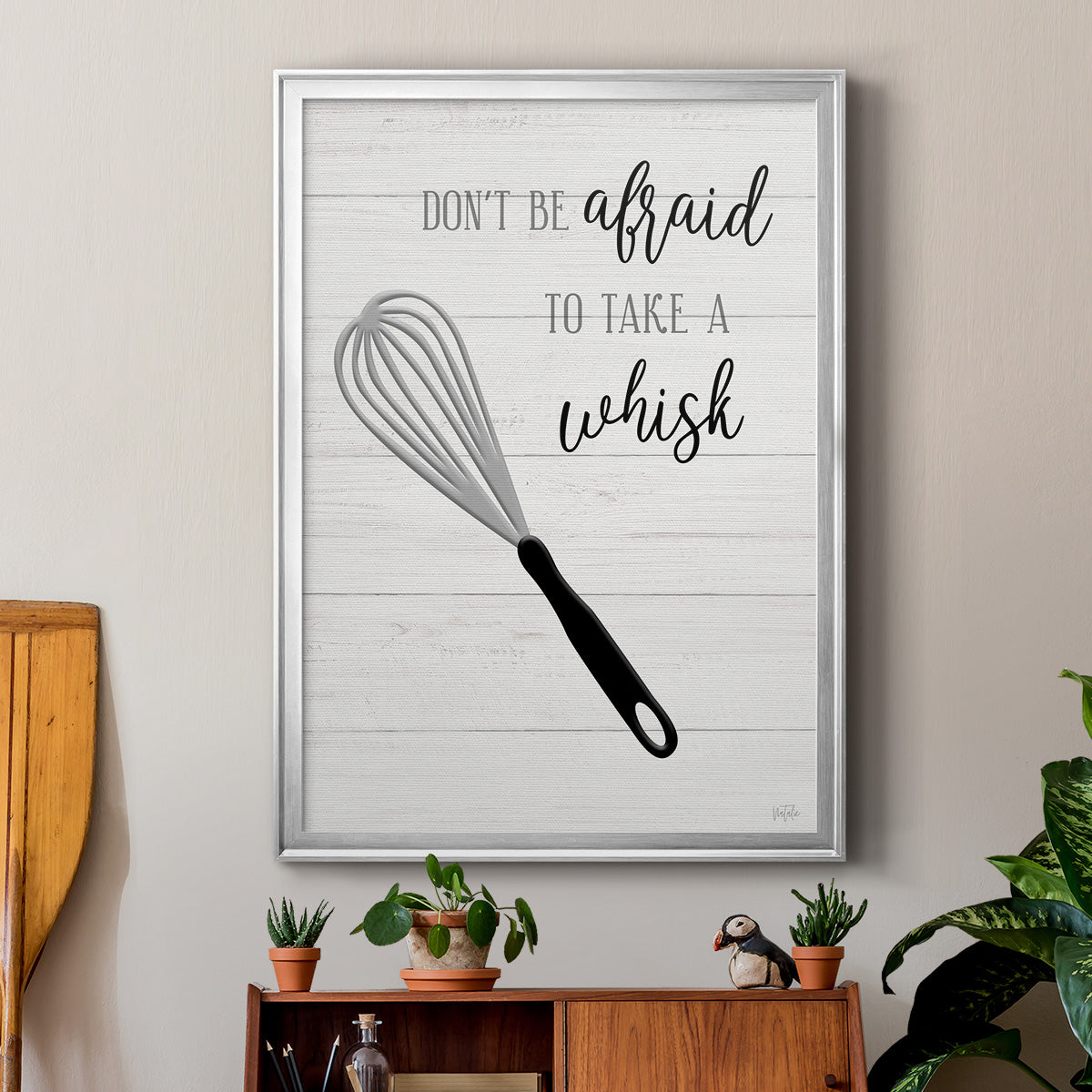 Take A Whisk - Modern Framed Canvas Print