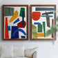 Colorful Shapes I - Premium Framed Canvas 2 Piece Set - Ready to Hang