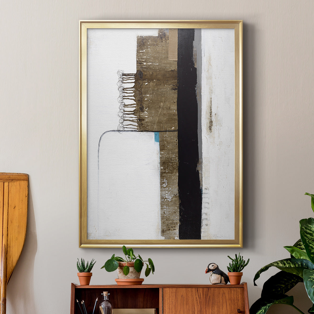 Unexpected Growth - Modern Framed Canvas Print