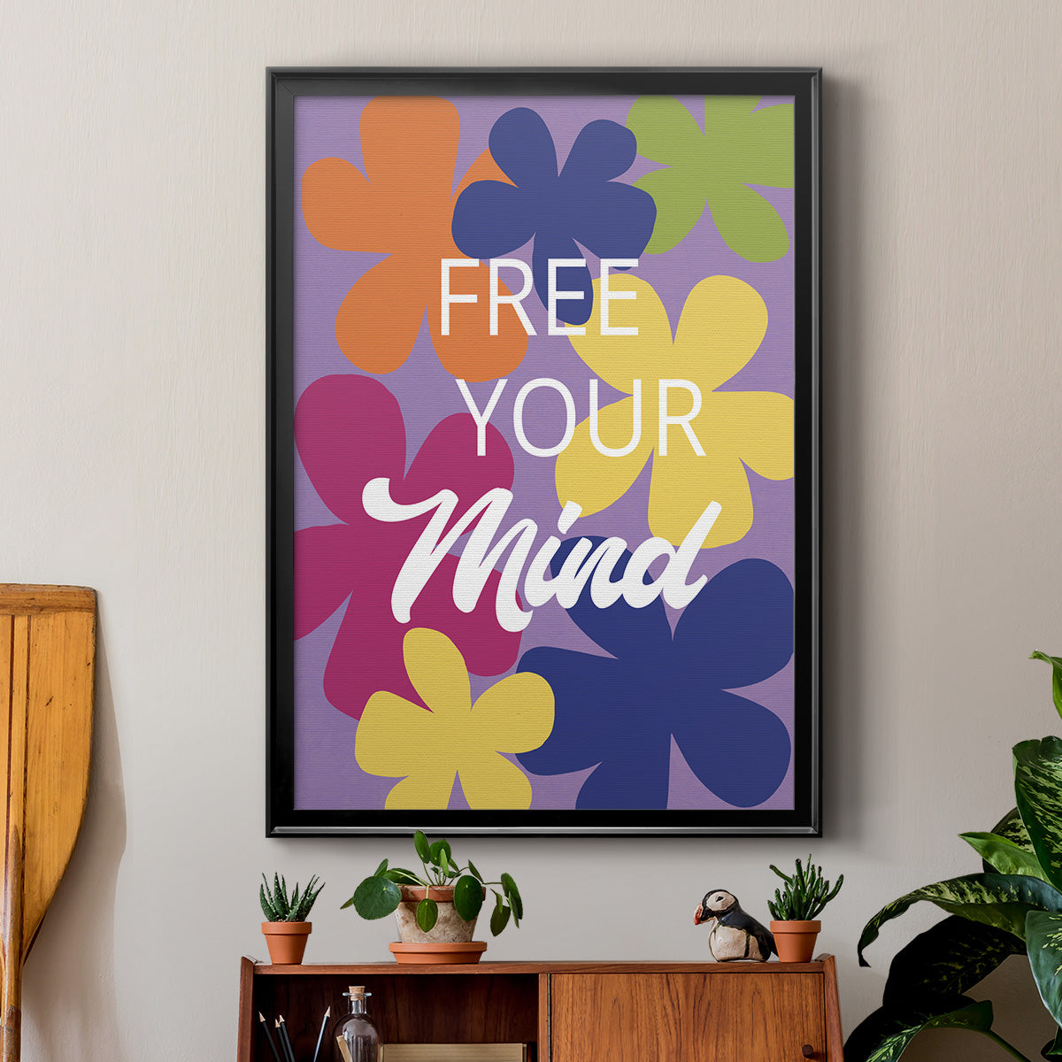 Free Your Mind - Modern Framed Canvas Print