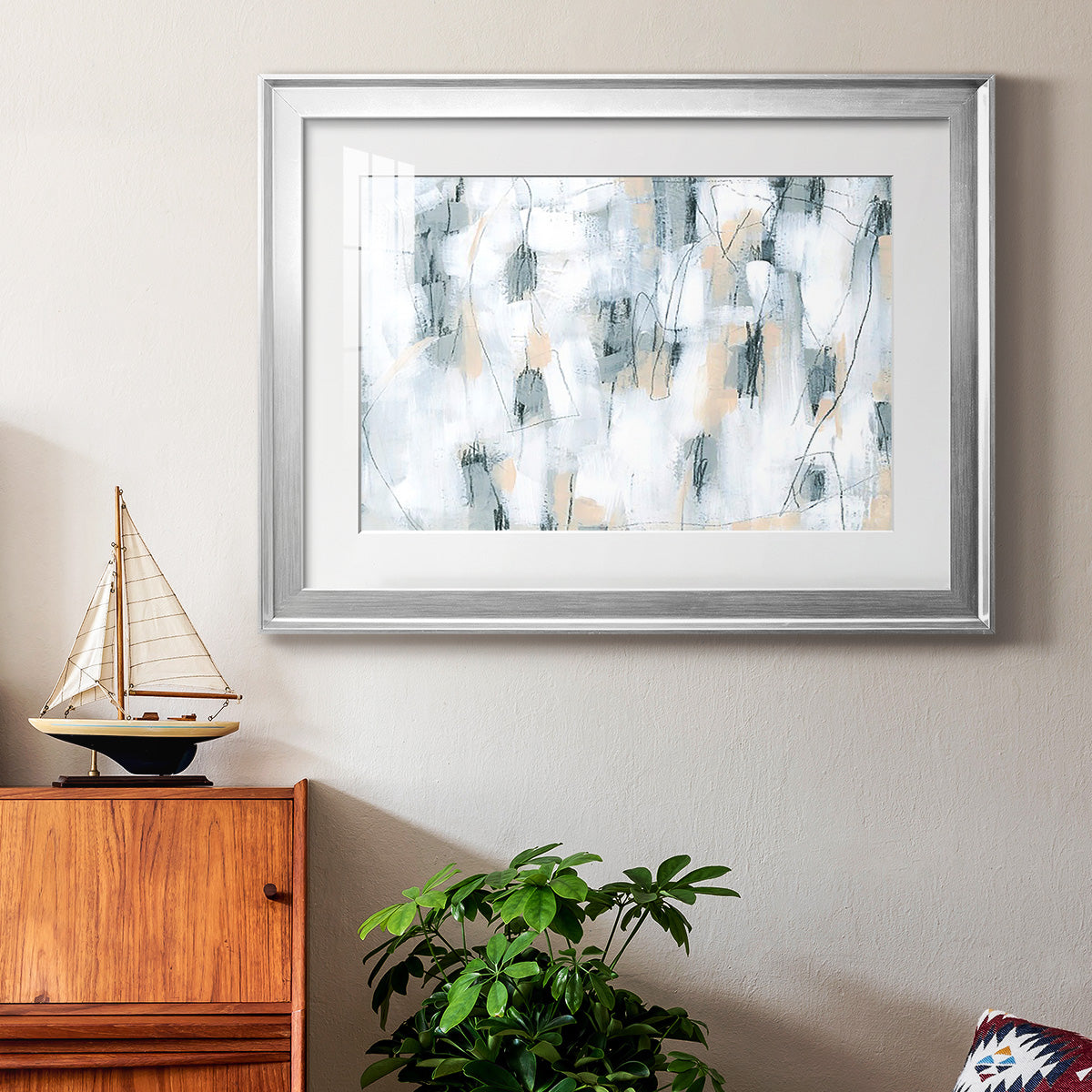 Stone Hatchmarks II Premium Framed Print - Ready to Hang