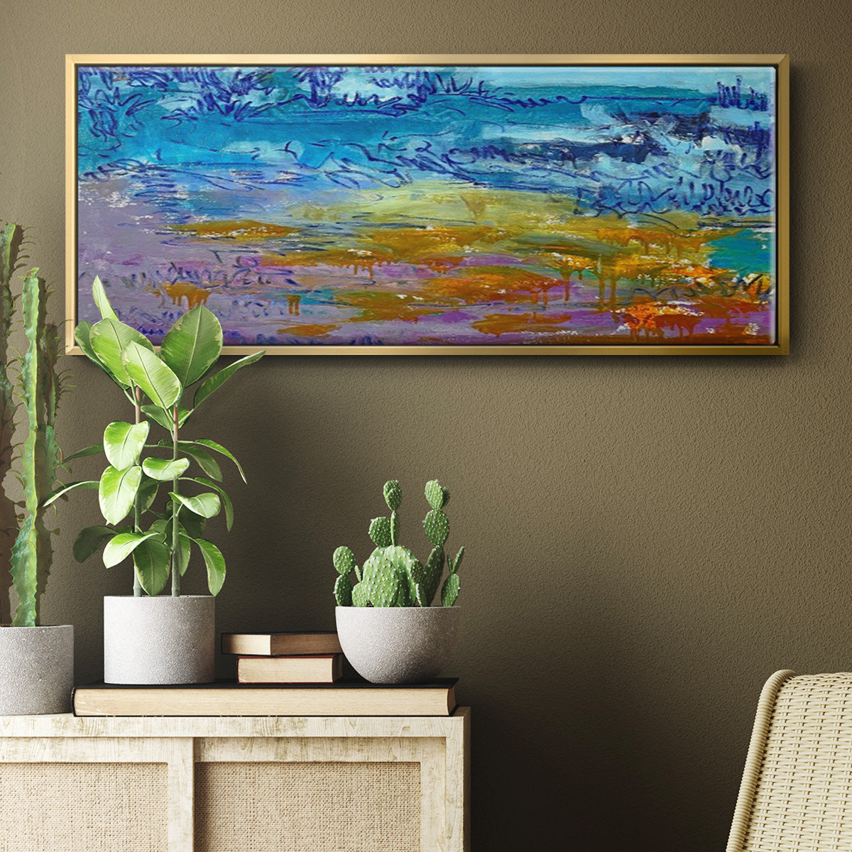 Dancing Heart - Floater Framed Canvas Print