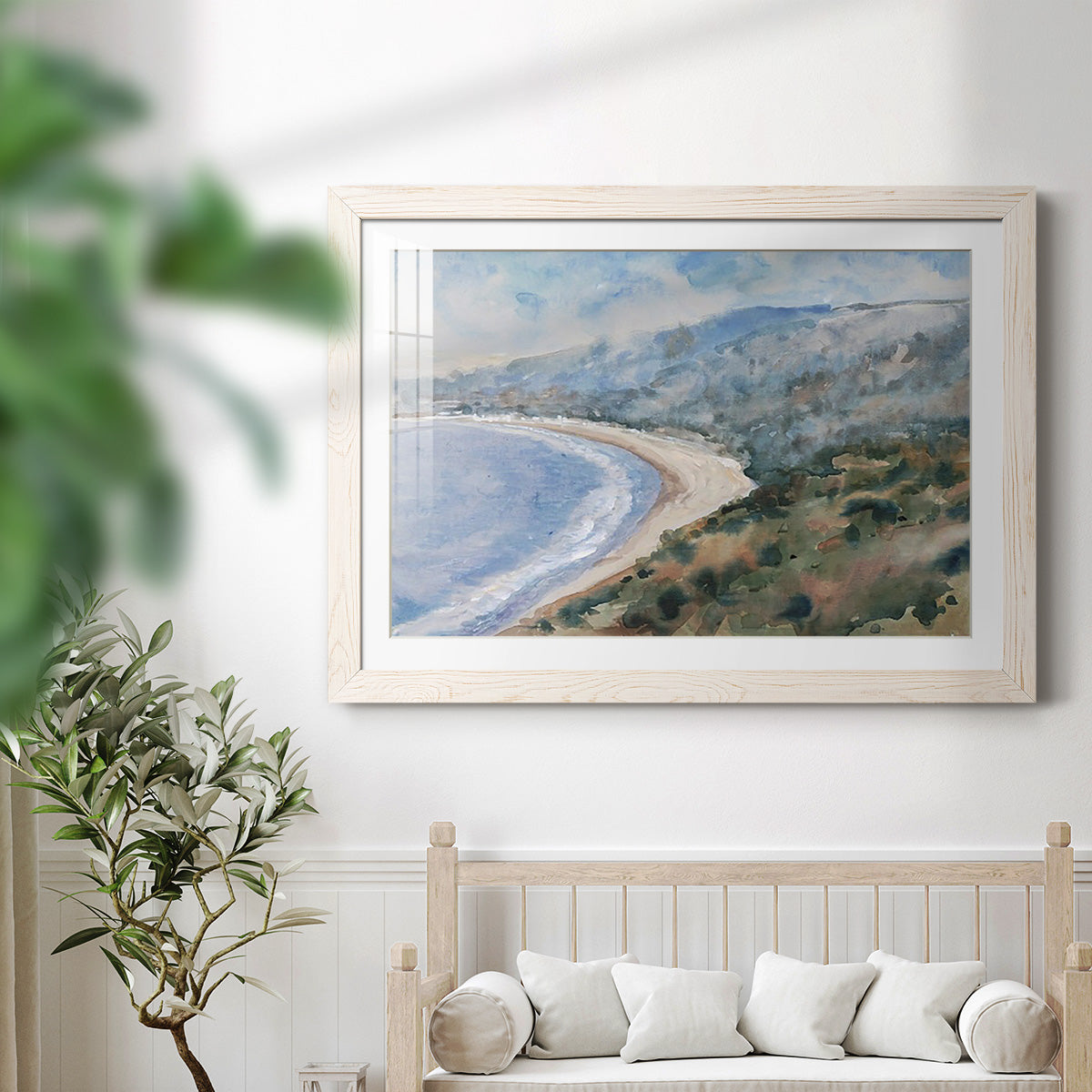Coastal Mist I - Barnwood Framed Art Print