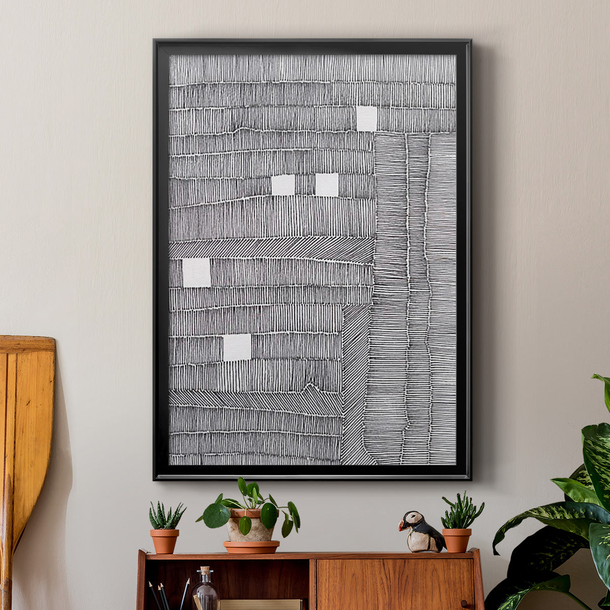 Tedious II - Modern Framed Canvas Print