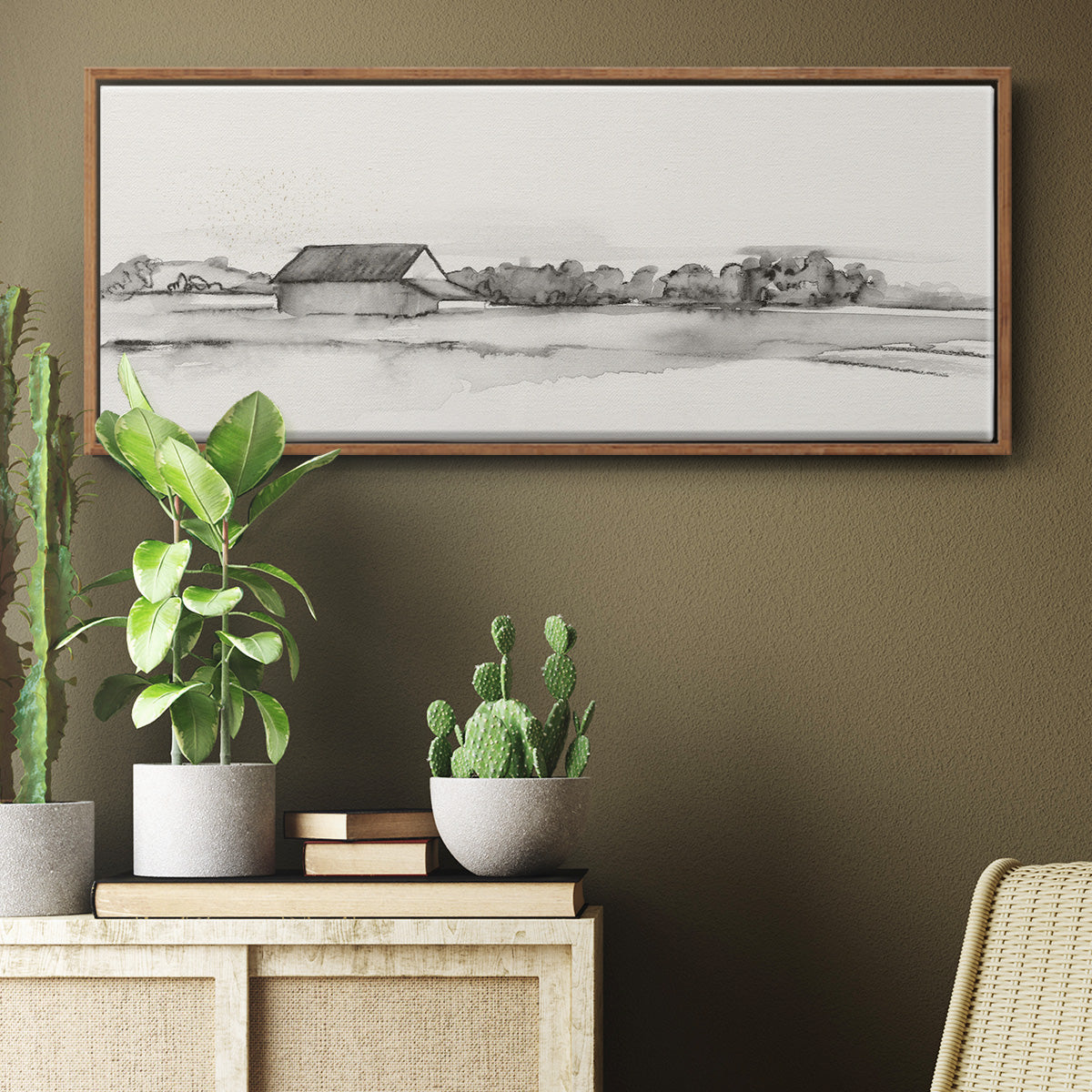 Wyeth Barn I - Floater Framed Canvas Print