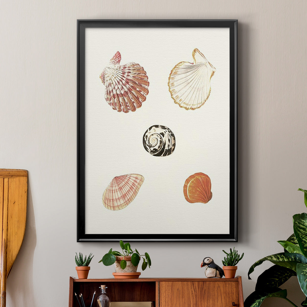 Pastel Knorr Shells VIII - Modern Framed Canvas Print