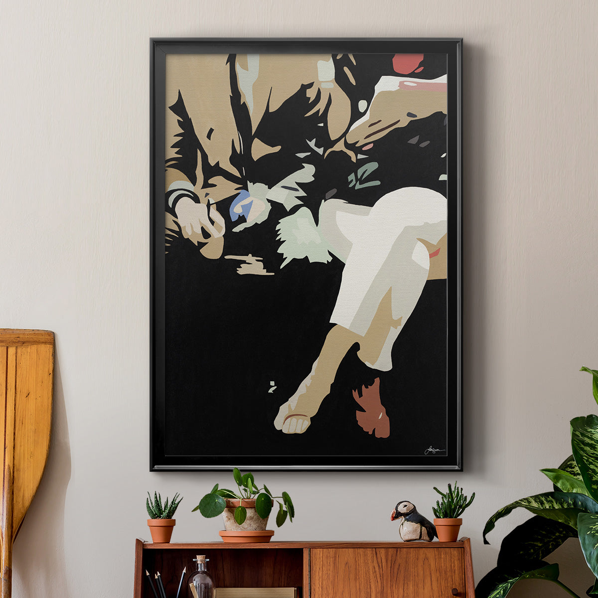 Them #4 -  Framed Canvas Print